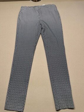 Michael Kors Black & White Geometric Ankle Pants